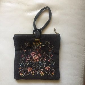 Vintage Tapestry Wristlet